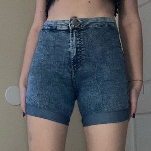 Bershka blue shorts